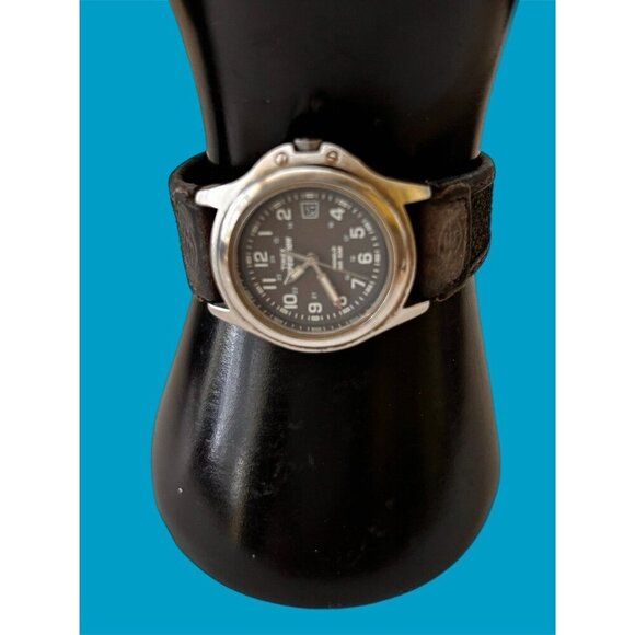 WomenTimex Expedition Indiglo WR 50M Watch Brown Buckle Leather Fabric Band - Picture 2 of 6